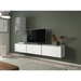Cama living room furniture set ROCO 7 (3xRO3 + 2xRO6) white/black/white - Modern wall unitsMES-NOW<<<Wall