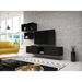 Cama living room furniture set ROCO 8 (2xRO3 + 4xRO6) black/black/black - Modern wall unitsMES-NOW<<<Wall