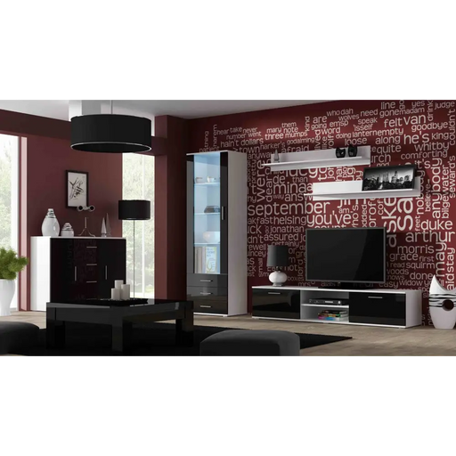 Cama living room sideboard UNI BLACK white/black gloss - Chests of drawers made of furniture