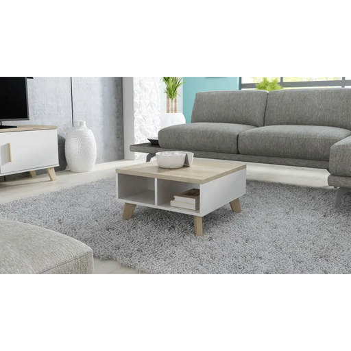 Cama LOTTA 60 coffee table white/sonoma oak - Wooden benches and tablesLIS-DRE<<<Benches and tablesLIS<<<ActionPL