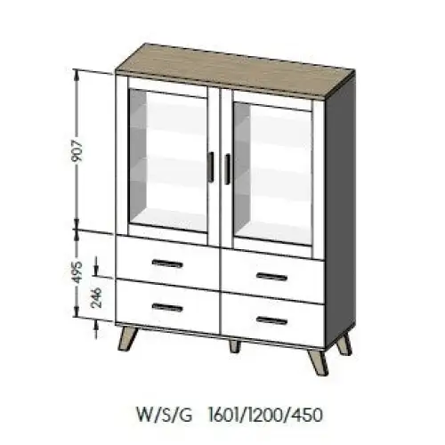 Cama LOTTA SET 2 living room storage cabinets Storage combination - Modern wall unitsMES-NOW<<<Wall UnitsMES<<<ActionPL