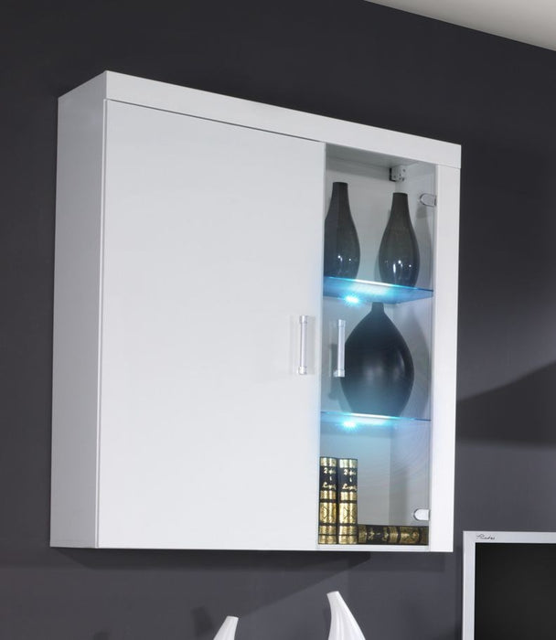 Cama hanging display cabinet SAMBA white/white gloss