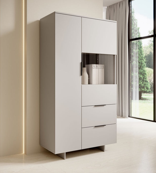 Cama Cabinet ALMA 90x41.5xH170 cashmere