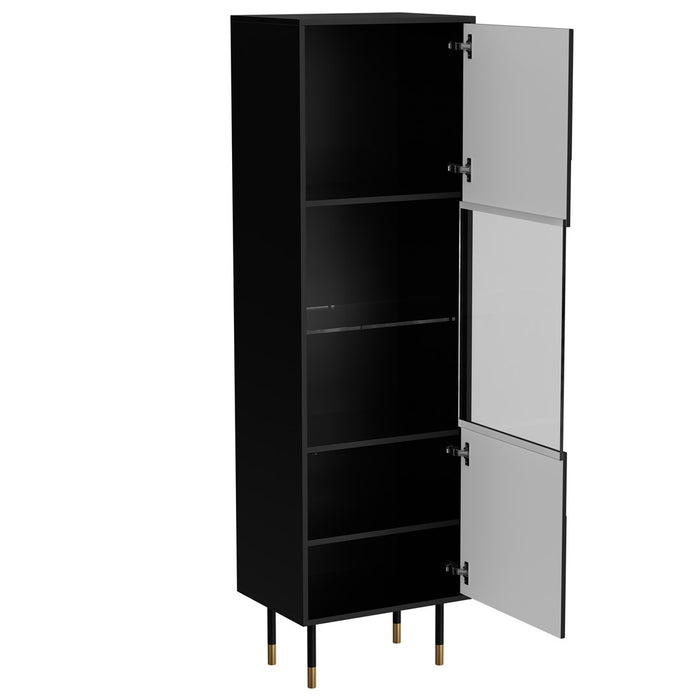Cama MOUNTAIN display cabinet 54x40x180 black + gold