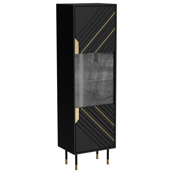 Cama MOUNTAIN display cabinet 54x40x180 black + gold