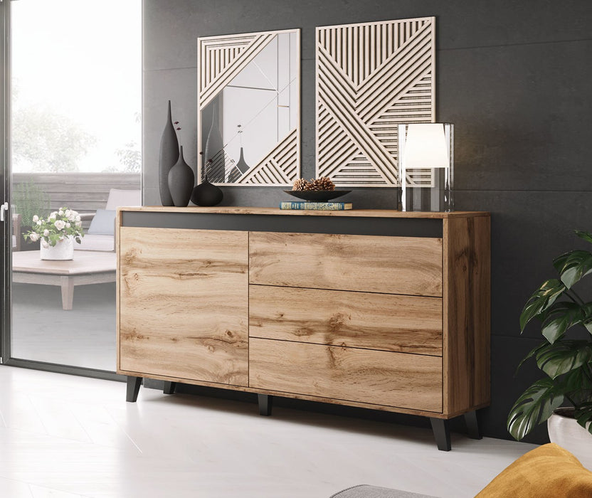 Cama chest of drawers NORD wotan oak/antracite