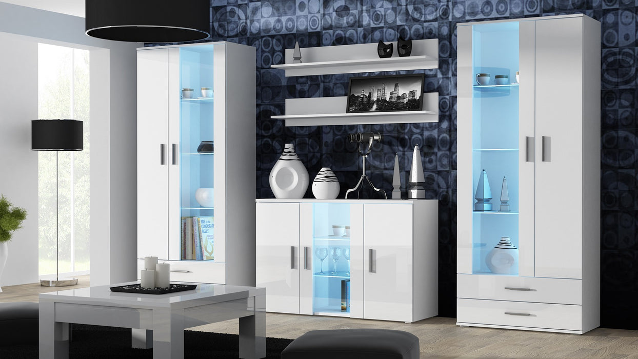 Cama sideboard 120 cm SOHO S7 white/white gloss