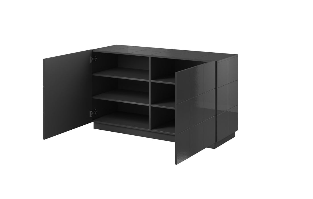 Cama sideboard 2D REJA graphite grey gloss/graphite grey gloss