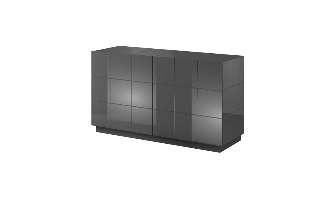 Cama sideboard 2D REJA graphite grey gloss/graphite grey gloss