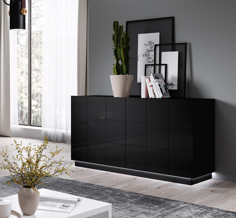 Cama sideboard 2D REJA black gloss/black gloss