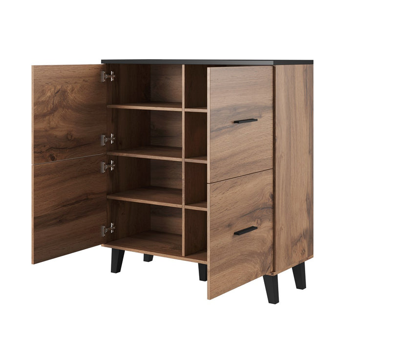 Cama sideboard LOTTA 110 4D wotan oak + mat black
