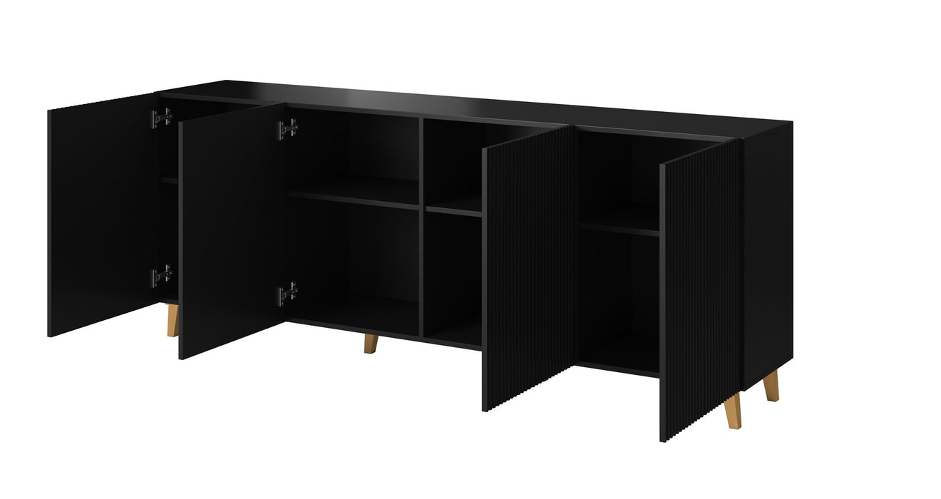 Cama Commode PAFOS 200x42x82 Black matt