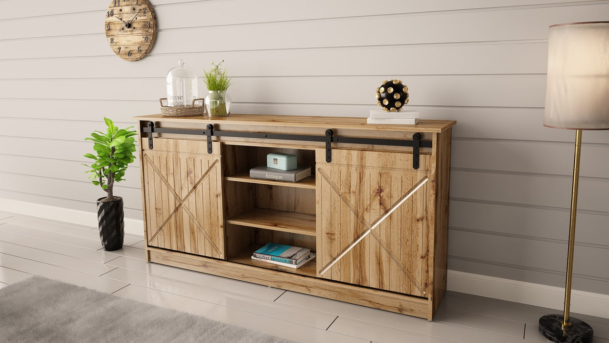 Chest of drawers 160x80x35 GRANERO oak wotan