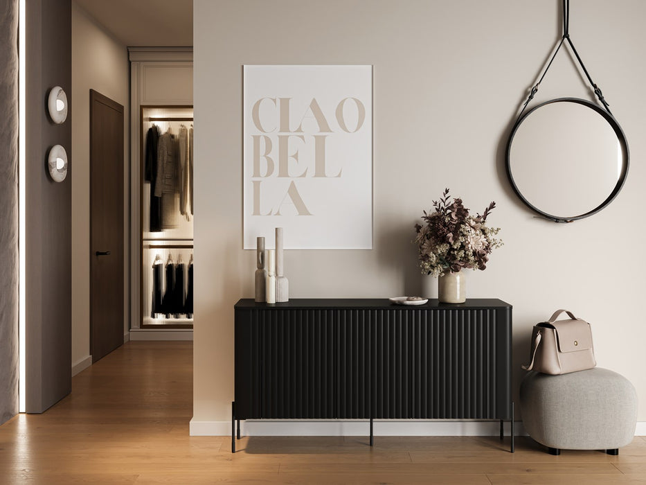 Cama VERA chest of drawers 150x40x80 black matt