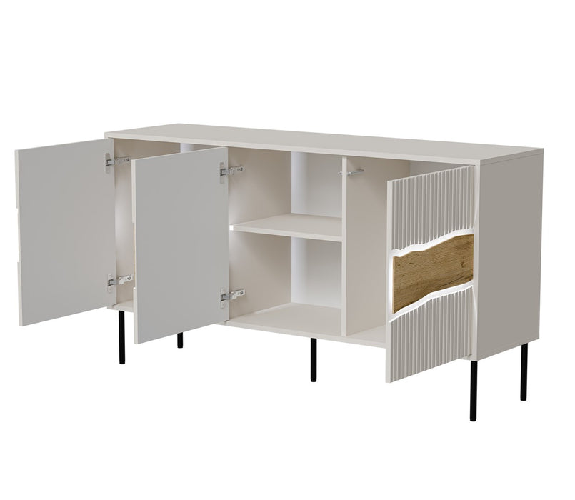 Cama INSERTO 3D chest of drawers 143.5x40x80 cashmere + LED