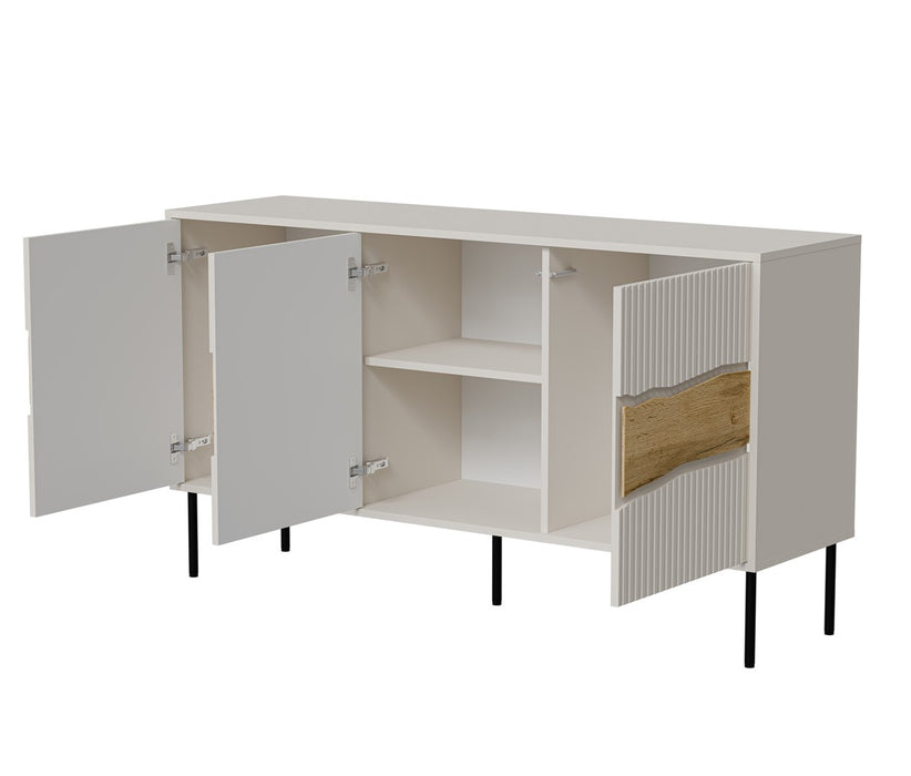 Cama INSERTO 3D chest of drawers 143.5x40x80 cashmere + LED