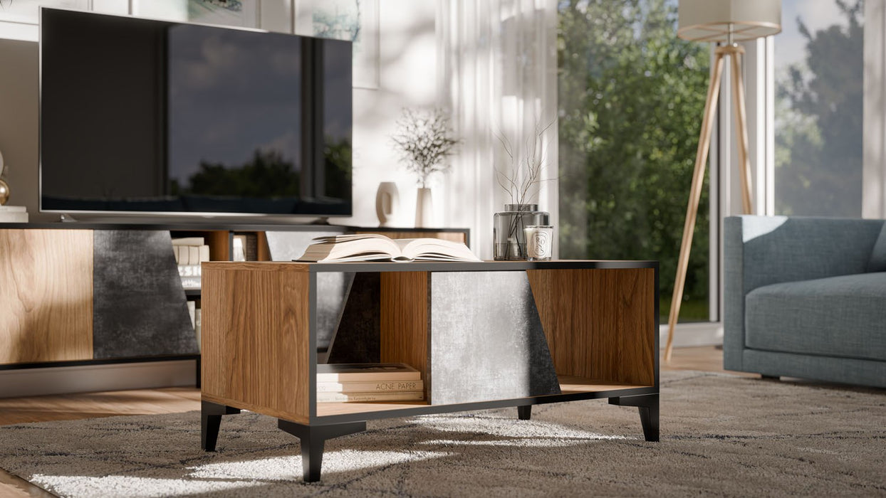 Cama Coffee table/latrine OVO 90x50xH39 oak/concrete