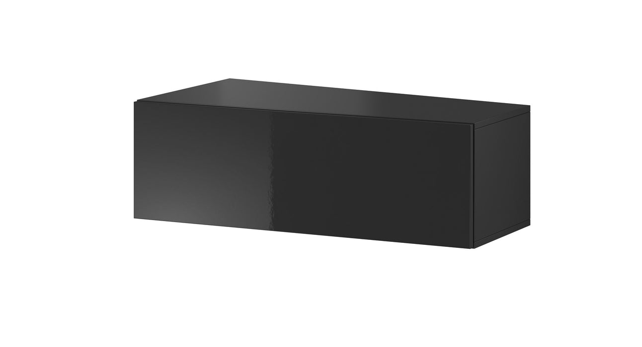 Cama Living room cabinet set VIGO SLANT 5 black/black gloss