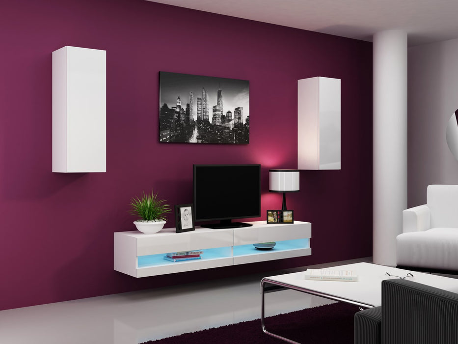 Cama Living room cabinet set VIGO NEW 10 white/white gloss