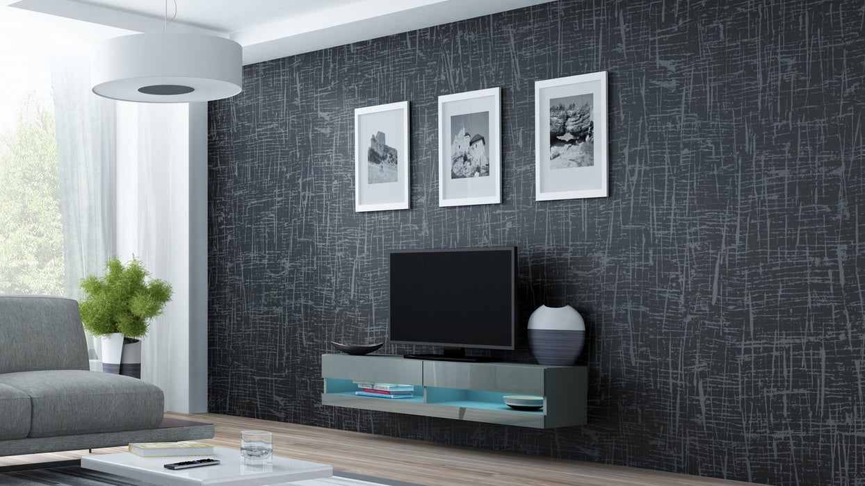 Cama Living room cabinet set VIGO NEW 13 grey/grey gloss