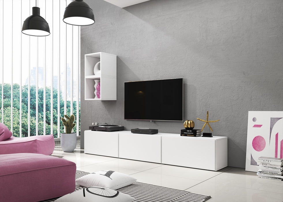 Cama living room furniture set ROCO 7 (3xRO3 + 2xRO6) white/white/white