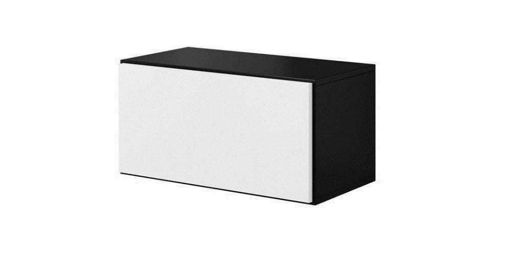 Cama living room furniture set ROCO 7 (3xRO3 + 2xRO6) black/black/white