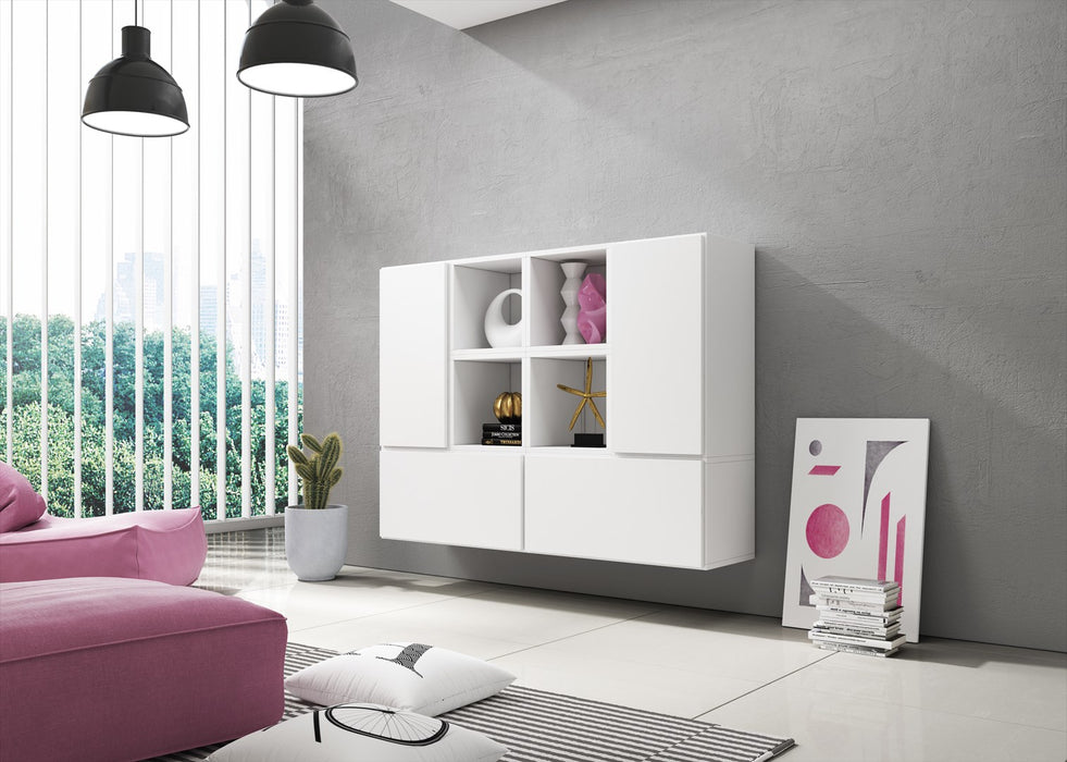 Cama living room furniture set ROCO 19 (4xRO3 + 4xRO6) white/white/white