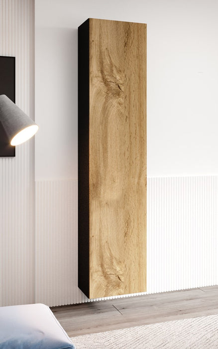 Cama living room cabinet set VIGO 3 black/wotan oak