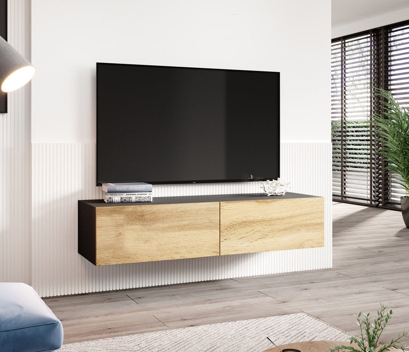 Cama living room cabinet set VIGO 22 black/wotan oak