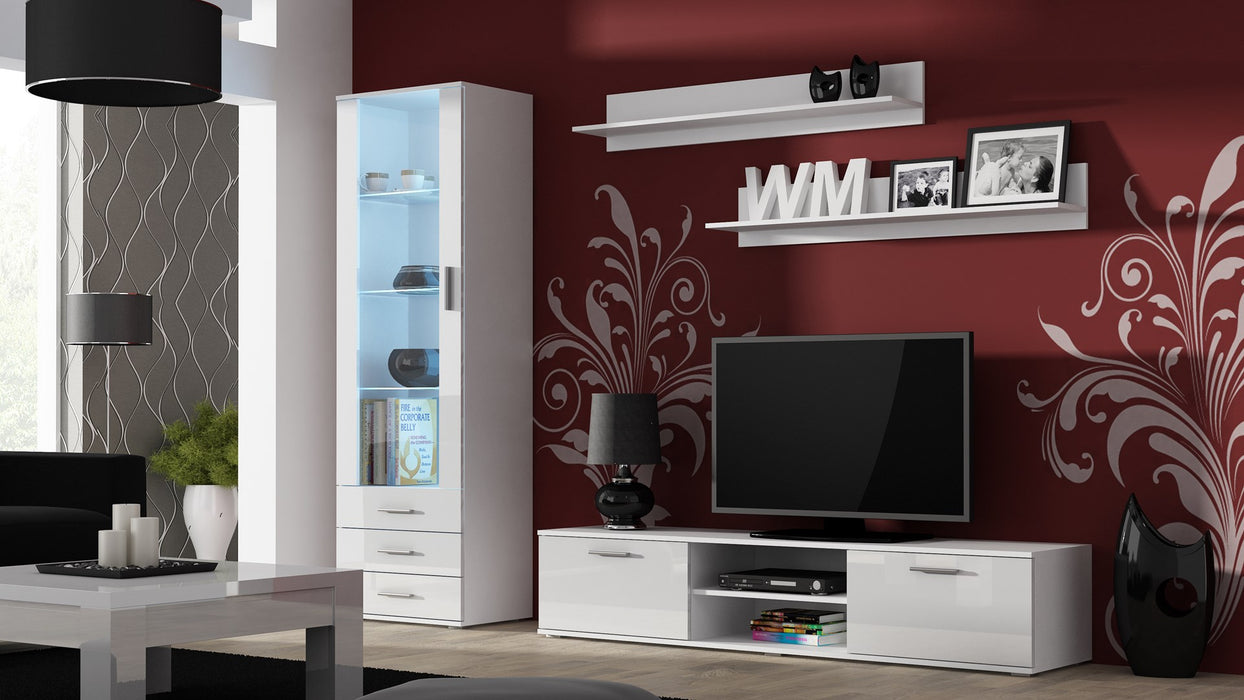 Cama set of two shelves 125cm SOHO white matte