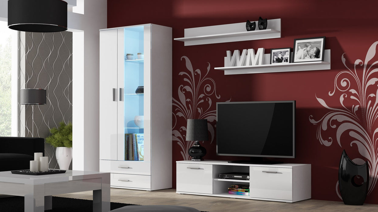 Cama set of two shelves 125cm SOHO white matte