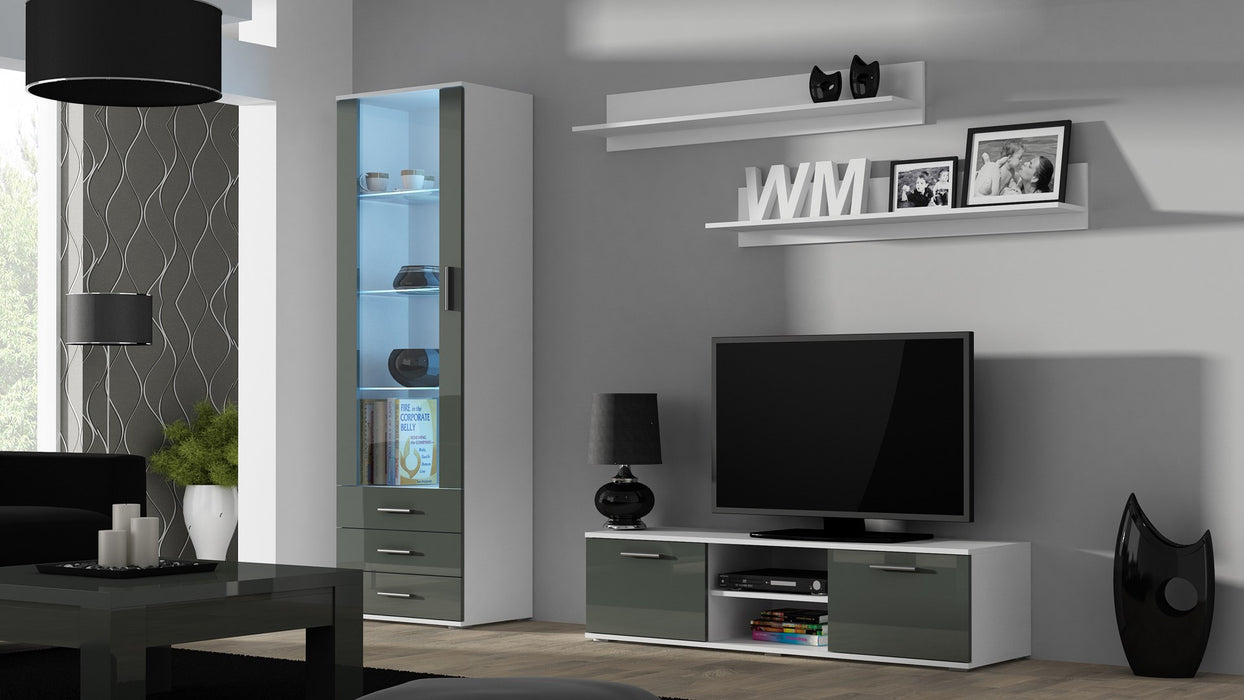 Cama set of two shelves 125cm SOHO white matte