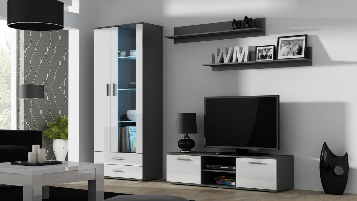 Cama set of two shelves 125cm SOHO grey matte