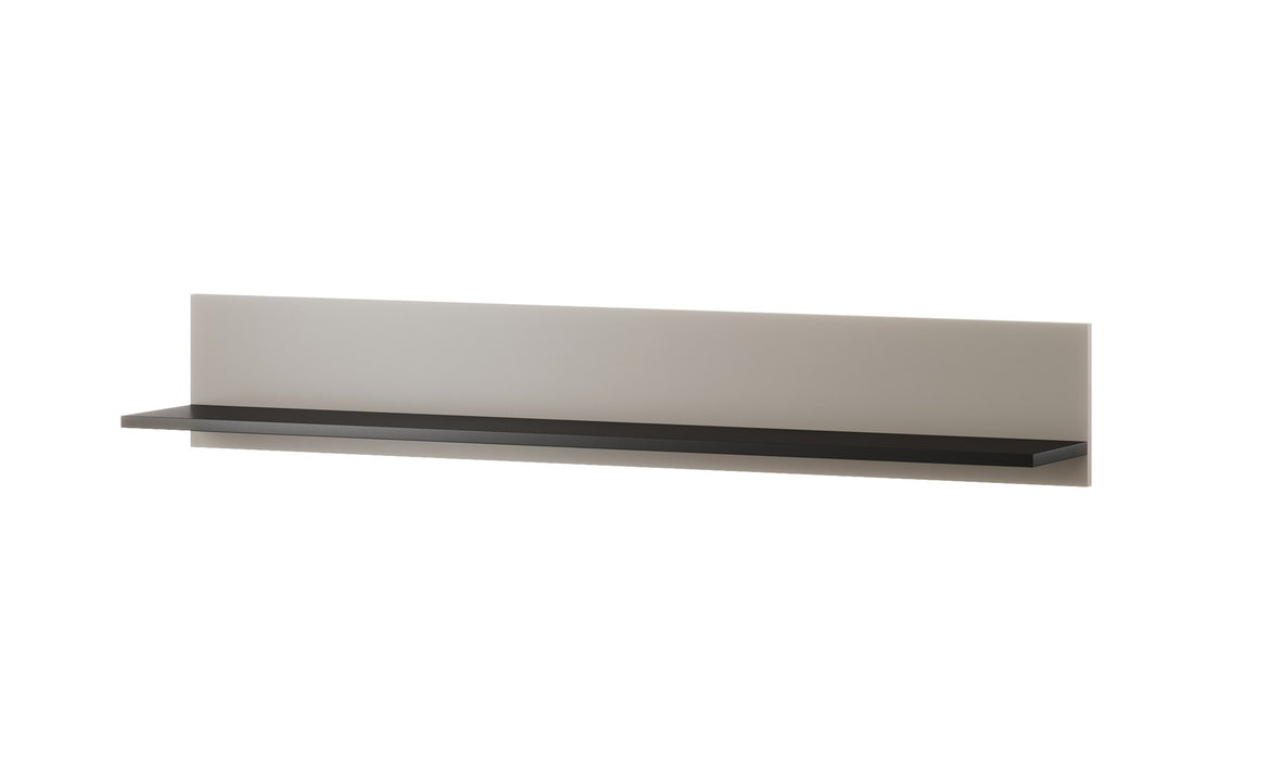 Cama 2-piece shelf SOHO 125x20x20 cashmere + black