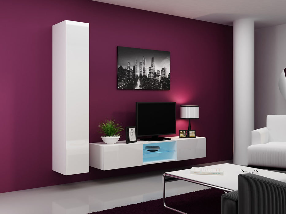 Cama Full cabinet VIGO '180' 180/40/30 white/white gloss