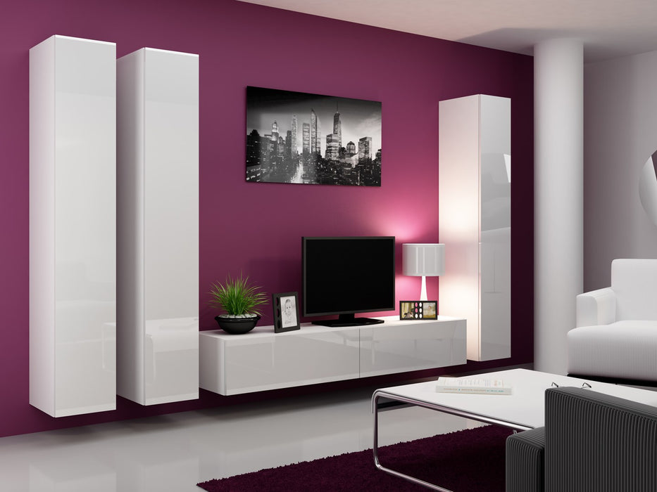 Cama Full cabinet VIGO '180' 180/40/30 white/white gloss