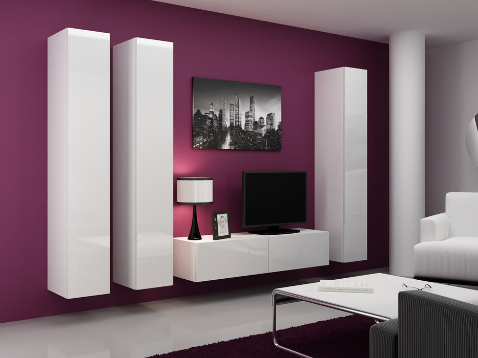 Cama Full cabinet VIGO '180' 180/40/30 white/white gloss