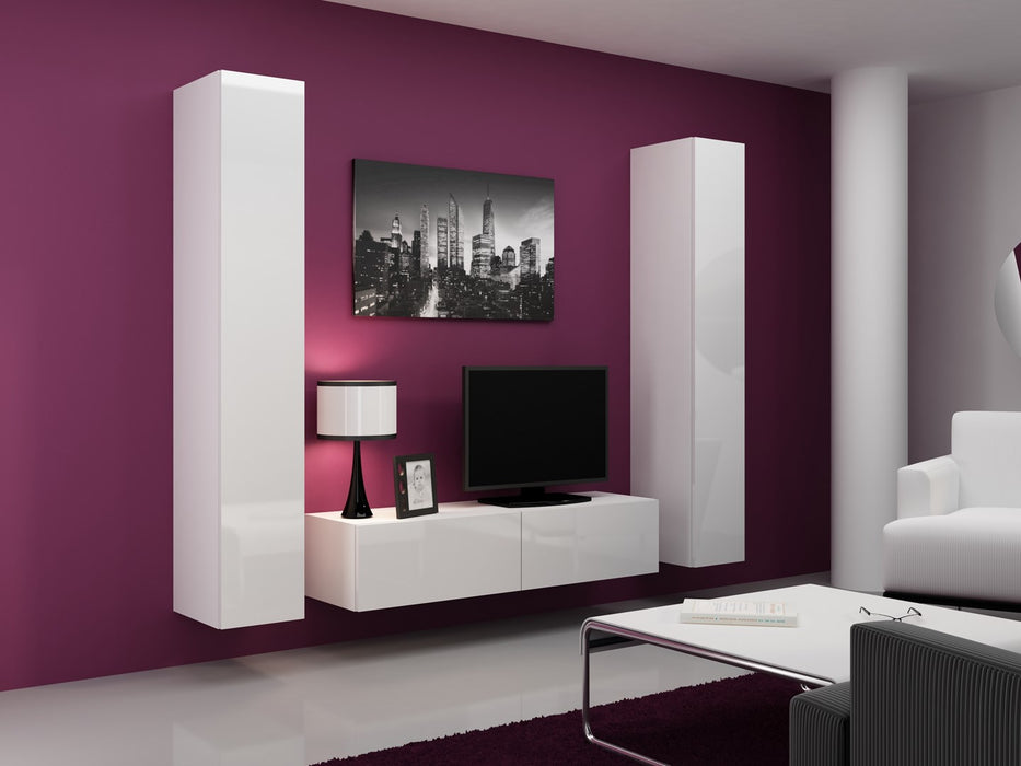 Cama Full cabinet VIGO '180' 180/40/30 white/white gloss