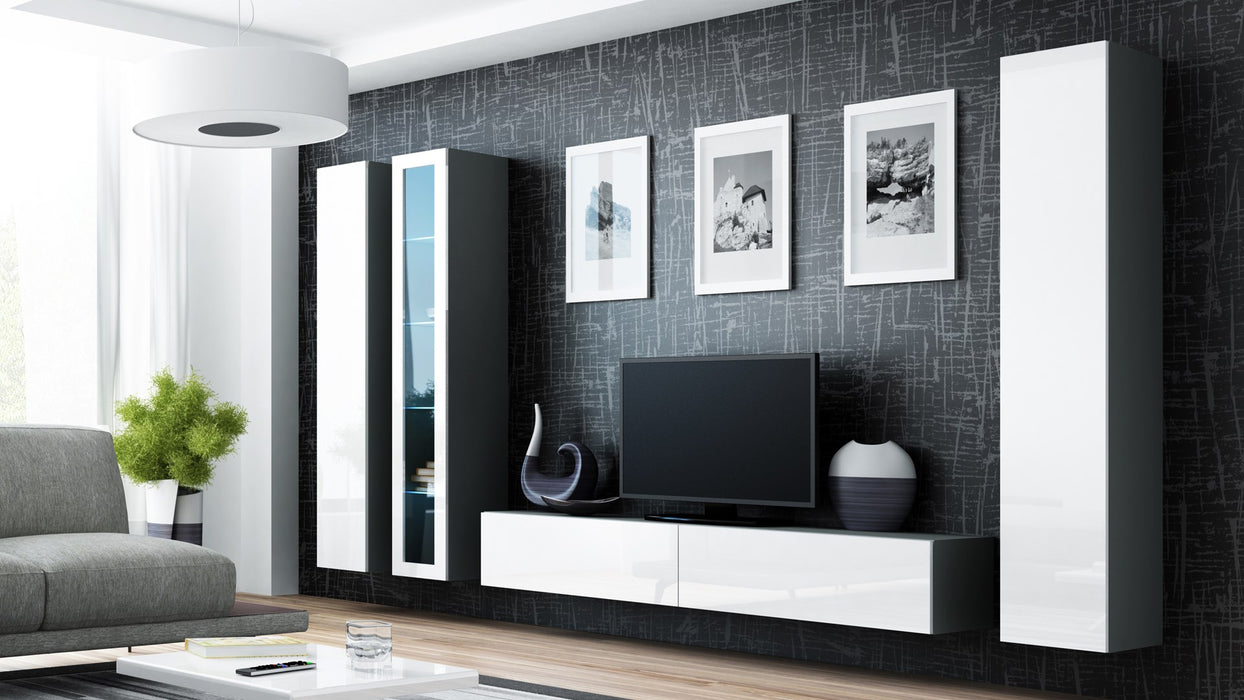 Cama Full cabinet VIGO '180' 180/40/30 grey/white gloss