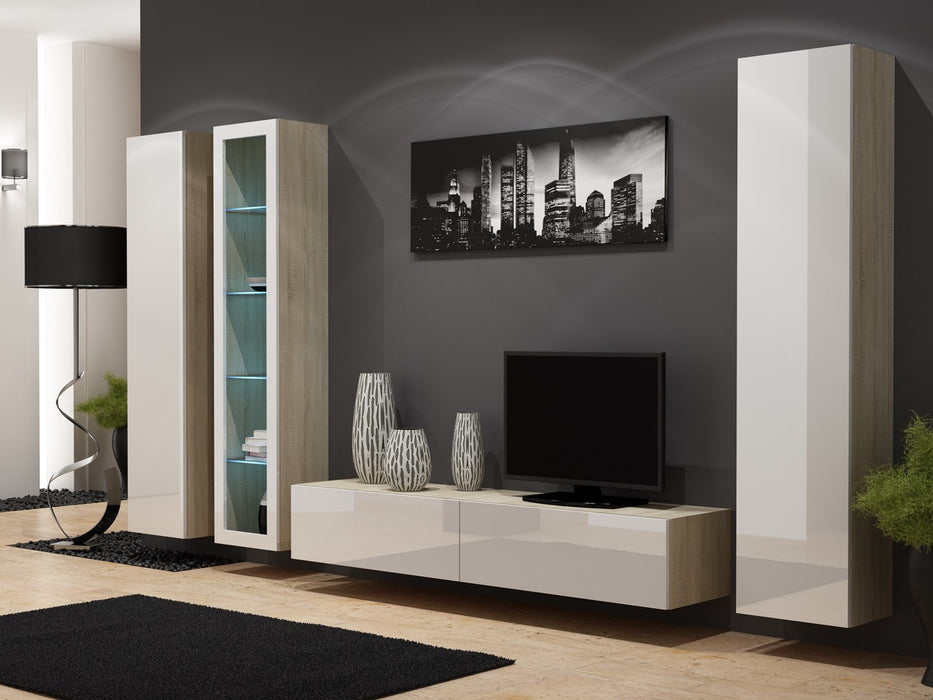 Cama Full cabinet VIGO '180' 180/40/30 sonoma/white gloss