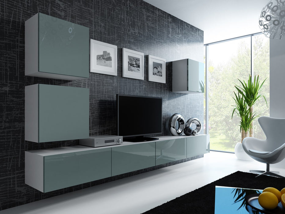 Cama Square cabinet VIGO 50/50/30 white/grey gloss
