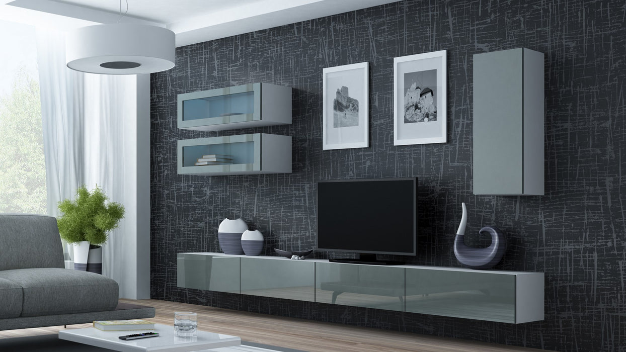Cama Cabinet VIGO "90" full 90/35/32 white/grey gloss