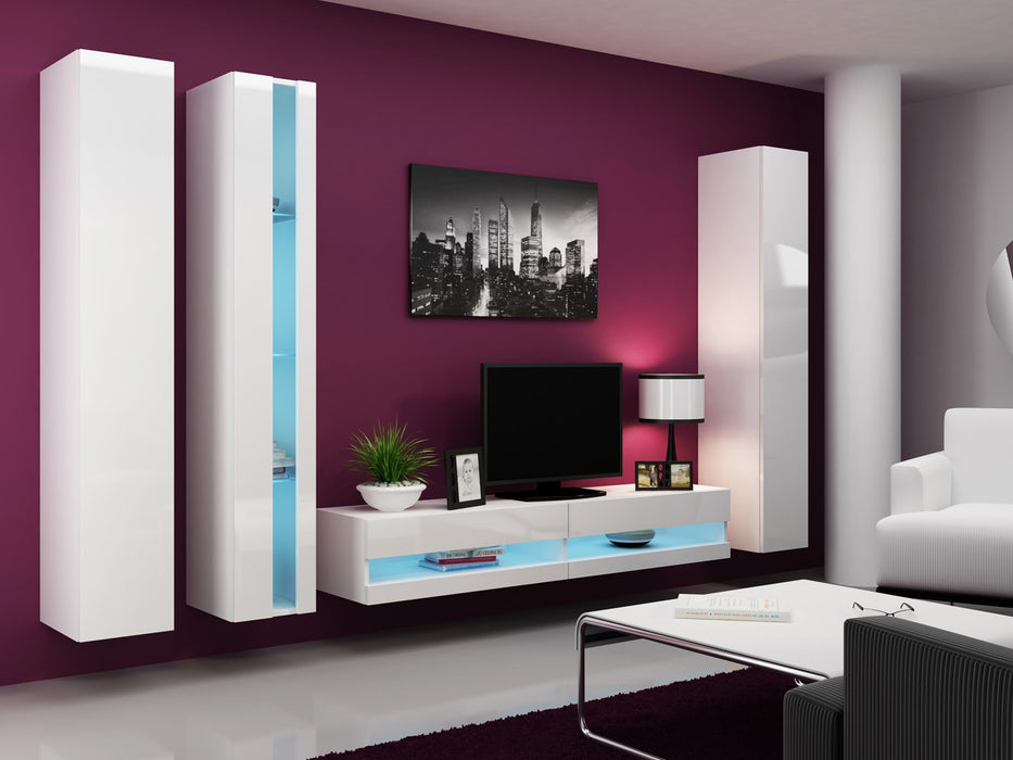 Cama Shelf unit VIGO NEW 180/40/30 white/white gloss