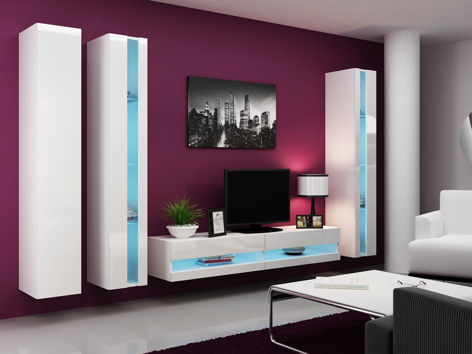 Cama Shelf unit VIGO NEW 180/40/30 white/white gloss