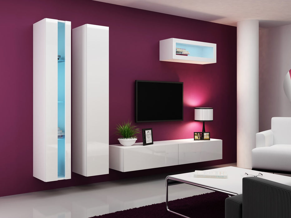 Cama Shelf unit VIGO NEW 180/40/30 white/white gloss