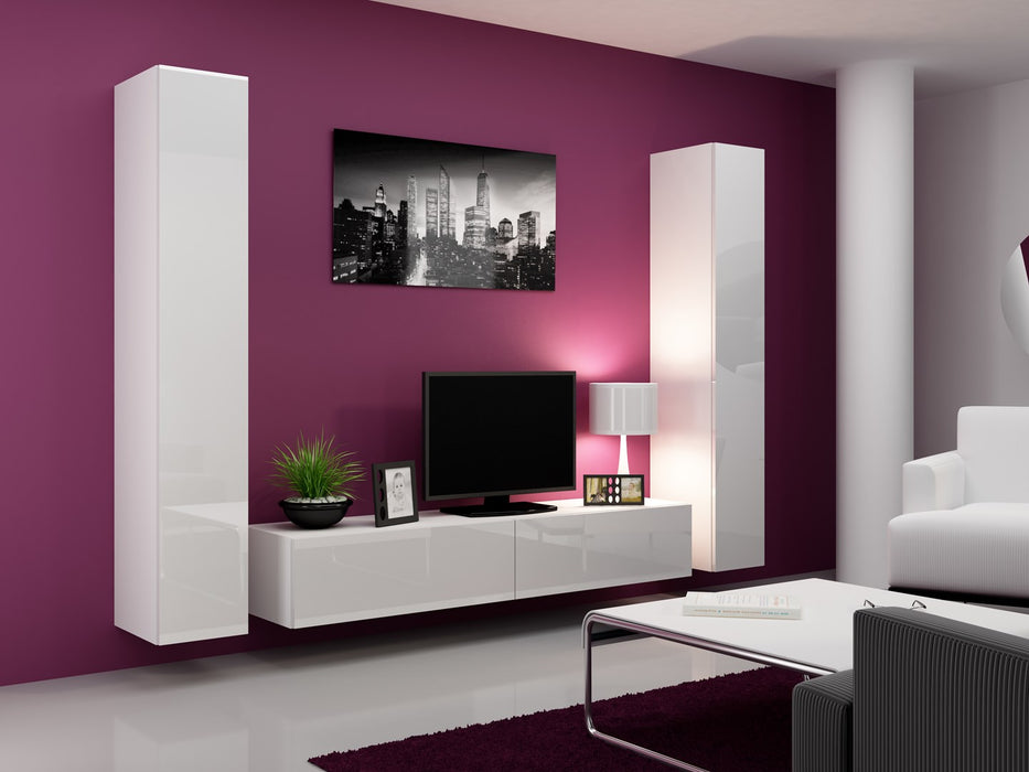 Cama TV Stand VIGO '180' 30/180/40 white/white gloss