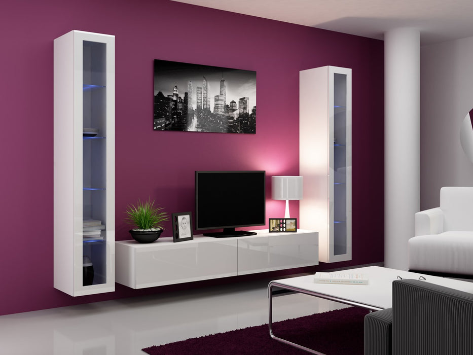 Cama TV Stand VIGO '180' 30/180/40 white/white gloss