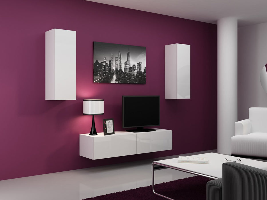 Cama TV stand VIGO 140 30/140/40 white/white gloss