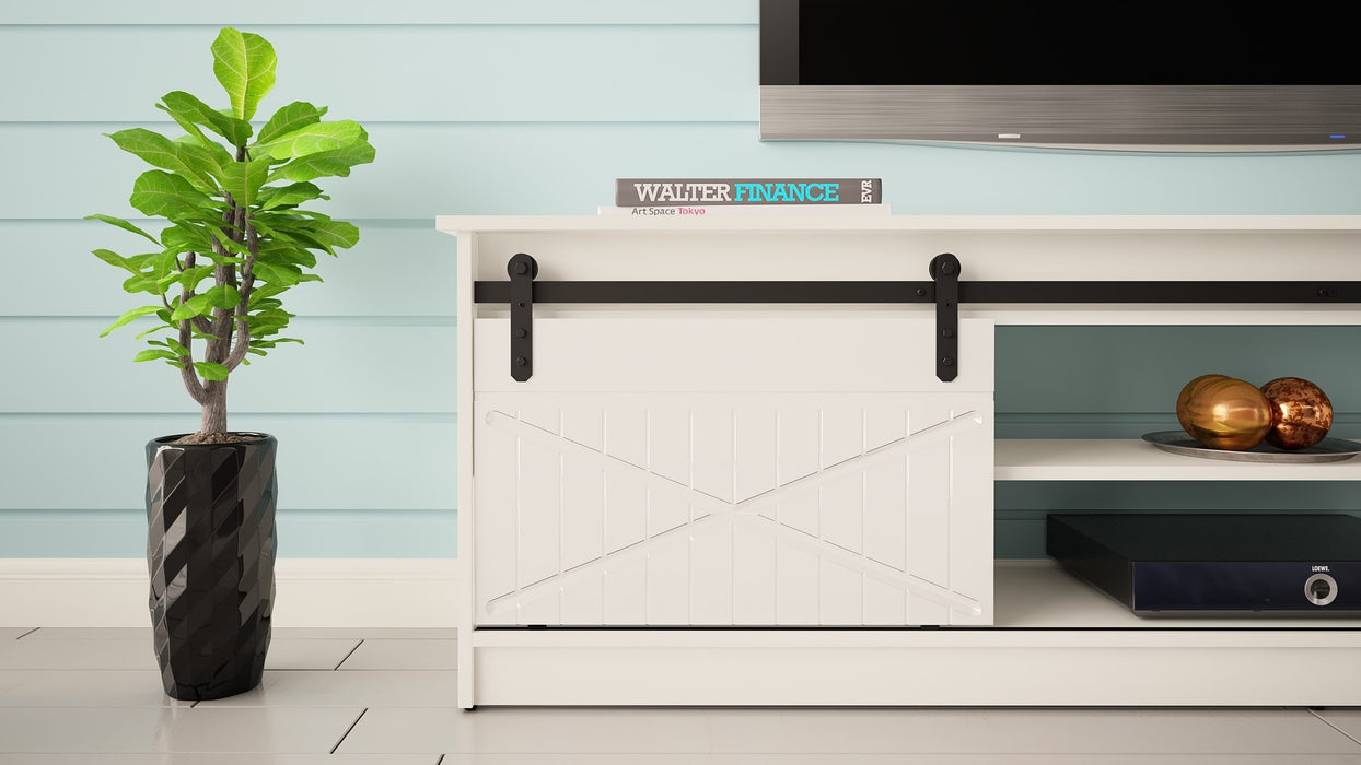 RTV GRANERO cabinet 200x56.7x35 white/gloss white