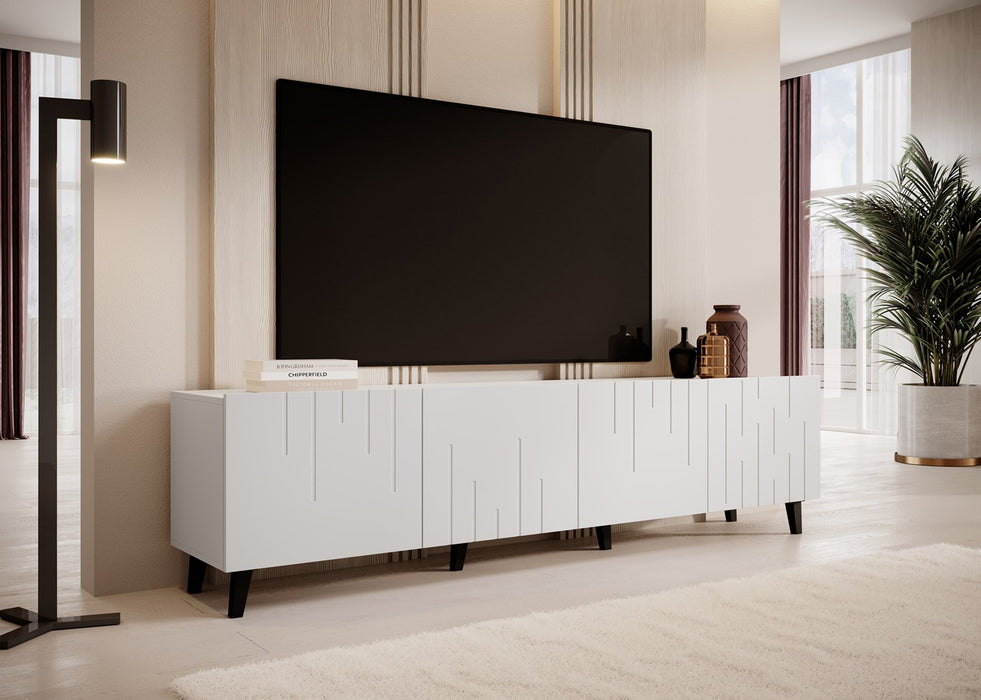 RTV cabinet BARI 200x42x52 white matt